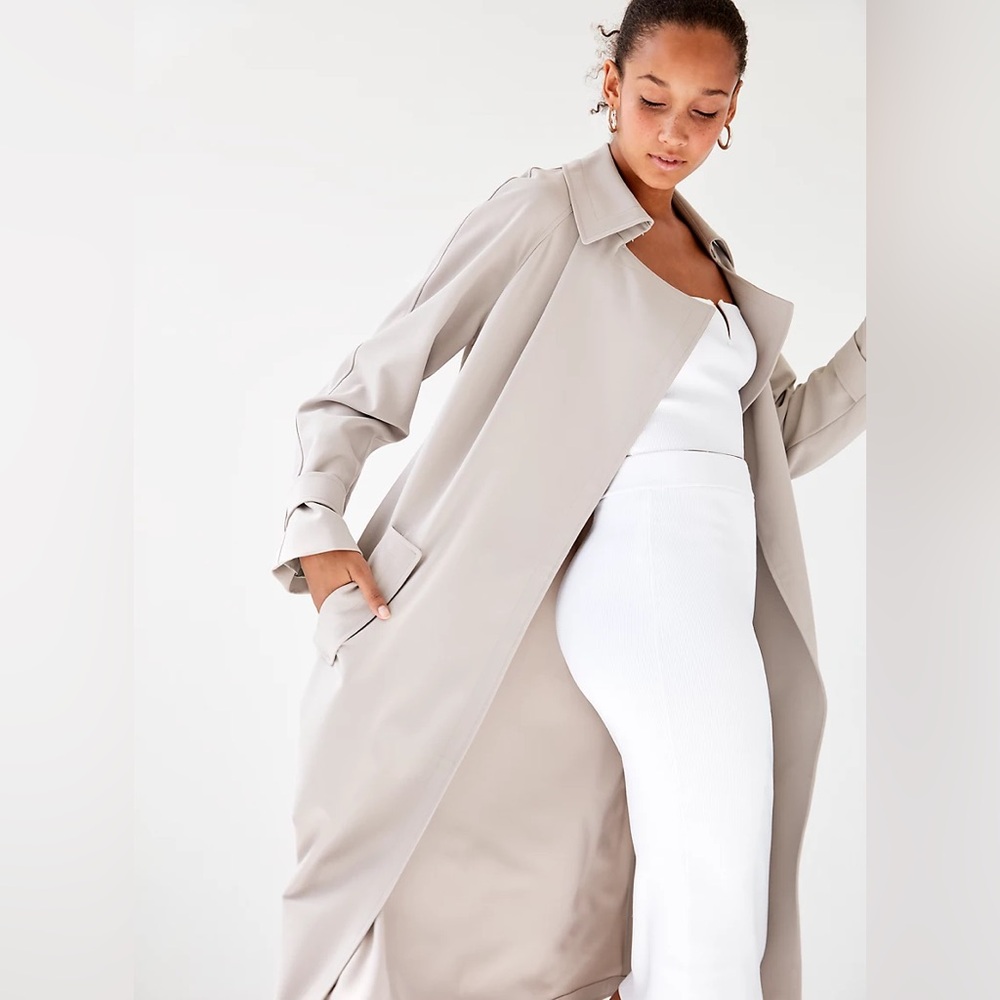 babaton lawson trench coat size S